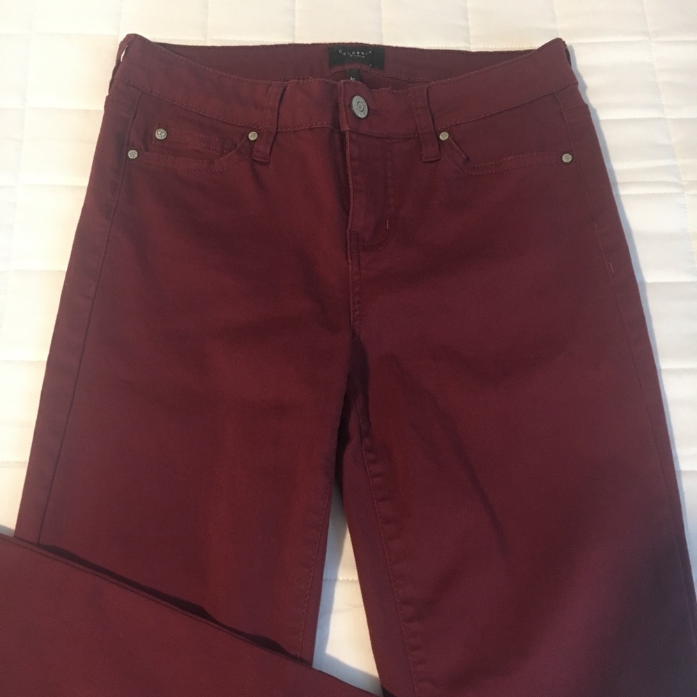 Celebrity Pink Colored Skinny Jeans